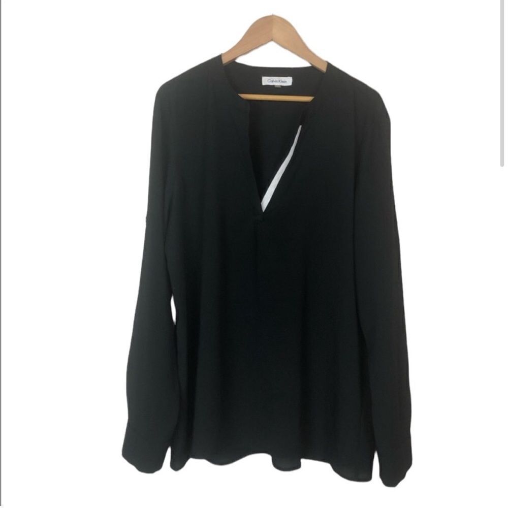 🚨Calvin Klein Blouse Long Sleeve Size Large